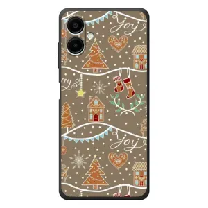 Новогодние, Праздничные Чехлы для Samsung Galaxy A07s - 2024 год (Новогодние пряники)