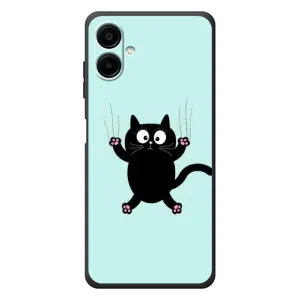 Чехол с принтом для Samsung Galaxy A07s (AlphaPrint) Модные коты (Падающий кот)