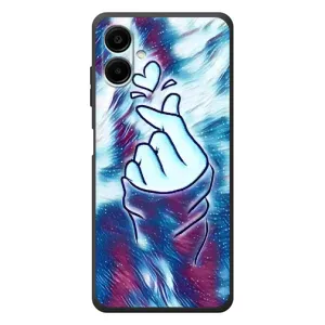 Чохол з принтом для Samsung Galaxy A07s (AlphaPrint - Знак сердечка) (Радужне серце)