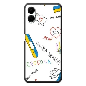 Чехлы Доброго вечора, ми за України для Самсунг Галакси А07с (AlphaPrint) (Стикер)