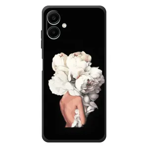 Чехлы (ART) Цветы на Samsung Galaxy A08 (VPrint) (Белые цветы)