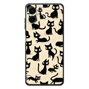 Чехол с рисунком кот на Samsung Galaxy A08