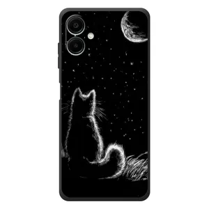 Чохол з принтом для Samsung Galaxy A08 (AlphaPrint) Модні коти