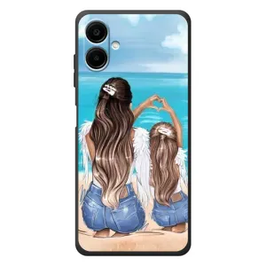 Чехол с печатью для Samsung Galaxy A08 - (Мама с ребенком) (AlphaPrint)