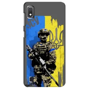 Чехлы с картинкой ЗСУ для Samsung Galaxy A10 2019 (A105F) (AlphaPrint) (АРТ солдат)