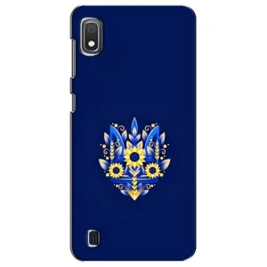 Чохли для Samsung Galaxy A10 2019 (A105F) Укр. Символіка (AlphaPrint) (Квітковий Герб)