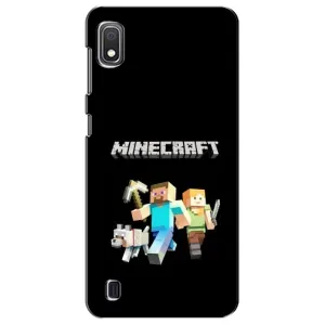 Чехол Майнкрафт на Samsung Galaxy A10 2019 (A105F) (AlphaPrint) Minecraft (герои Minecraft)