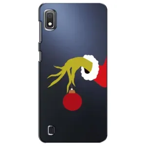 Зимні Чохли для Samsung Galaxy A10 2019 (A105F) - прозорий фон (Грінч з іграшкою)