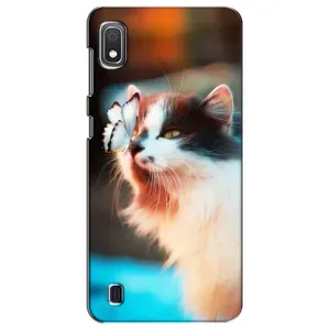 Чохол на Samsung Galaxy A10 2019 (A105F) з Котиками (VPrint) (Котик з метеликом)