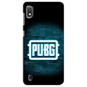 Чехол PUBG для Самсунг А10 (2019) (AlphaPrint) (Лого PUBG)