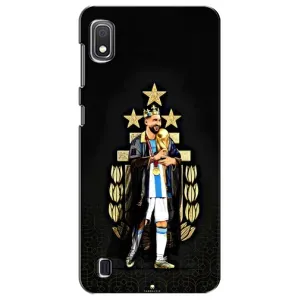 Чехлы для Samsung Galaxy A10 2019 (A105F) (Leo чемпион) (AlphaPrint) (Месси Король)