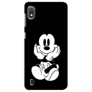 Эксклюзивный чехол для Samsung Galaxy A10 2019 (A105F) (AlphaPrint - Мультяшные) (Микки на черном)