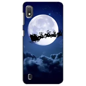 Новорічні Чохли для Samsung Galaxy A10 2019 (A105F) (VPrint) (Санта - місяць)