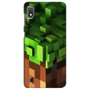 Чехол Майнкрафт на Samsung Galaxy A10 2019 (A105F) (AlphaPrint) Minecraft (текстура Майнкрафт)