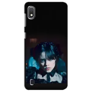 Чехлы Венсдей на Samsung Galaxy A10 2019 (A105F) Уэнсдей (AlphaPrint) (взгляд Уэнздей)