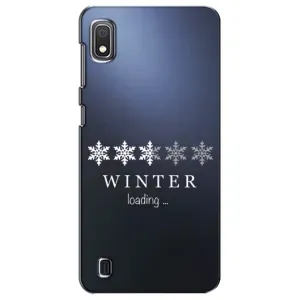 Зимні Чохли для Samsung Galaxy A10 2019 (A105F) - прозорий фон (Winter loading)