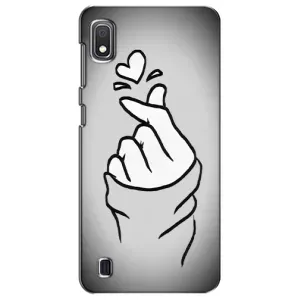 Чохол з принтом для Samsung Galaxy A10 2019 (A105F) (AlphaPrint - Знак сердечка) (Значок Love)