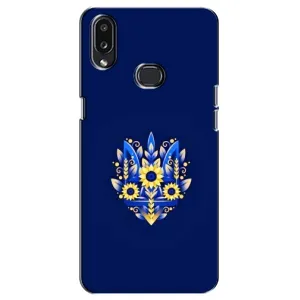 Чохли для Samsung Galaxy A10s (A107) Укр. Символіка (AlphaPrint) (Квітковий Герб)