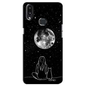 Чохол з малюнком кіт на Samsung Galaxy A10s (A107) (Дівчина з котом)
