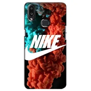 Чехол для Samsung Galaxy A10s (A107) - с принтом Найк (AlphaPrint) (Дымчатый найк)