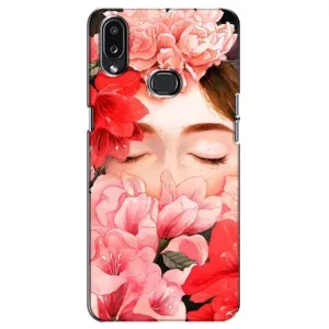 Чехлы (ART) Цветы на Samsung Galaxy A10s (A107) (VPrint) (Глаза в цветах)