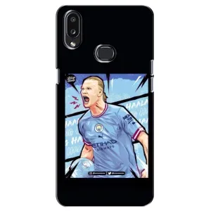 Чехлы с футболистом Ерлинг Холанд для Samsung Galaxy A10s (A107) (AlphaPrint) (гол Эрлинг Холланд)