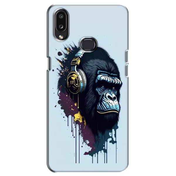 Чехол с принтом «Горилла в наушниках» для Samsung Galaxy A10s (A107) Чехол с принтом «Горилла в наушниках» для Samsung Galaxy A10s (A107)