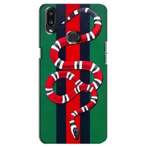 Чехлы ГУЧЧИ для Самсунг А10с (AlphaPrint) (Gucci змия)