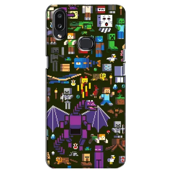 Чехол с принтом «Коллаж Майнкрафт» для Samsung Galaxy A10s (A107) Чехол с принтом «Коллаж Майнкрафт» для Samsung Galaxy A10s (A107)