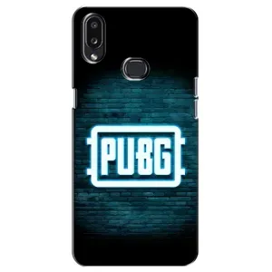 Чехол PUBG для Самсунг А10с (AlphaPrint) (Лого PUBG)