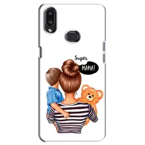 Чохол з друком для Samsung Galaxy A10s (A107) - (Мама з дитинкою) (AlphaPrint) (Мама з синочком)