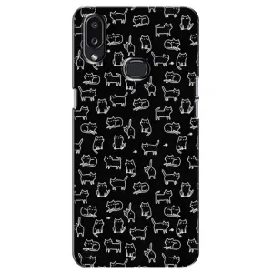 Чохол з принтом для Samsung Galaxy A10s (A107) (AlphaPrint) Модні коти (Маленькі котики)