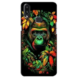 Чохол з Мавпами Samsung Galaxy A10s (A107) - (AlphaPrint) (Мавпа в квітах)