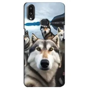Чохол з Хаскі Samsung Galaxy A10s (A107) - (AlphaPrint) (Селфі Хаскі)