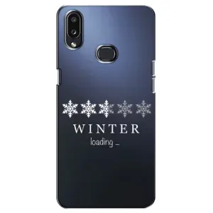 Зимні Чохли для Самсунг Гэлакси А10с (А107) - прозорий фон (Winter loading)