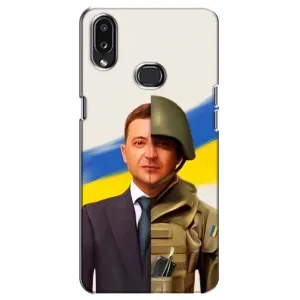 Чохол для Samsung Galaxy A10s (A107) (AlphaPrint - с принтом Зеленського) (Зеленский солдат)