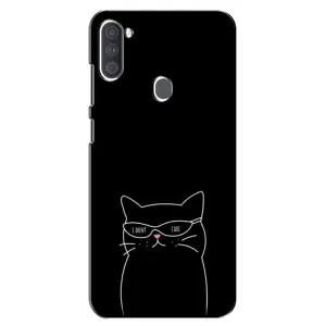 Чохол з малюнком кіт на Samsung Galaxy A11 (A115) (Байдужий кіт)