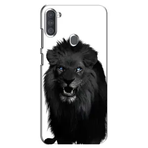 Чохли з картинкою животних Samsung Galaxy A11 (A115) (Чорний ЛЕВ)