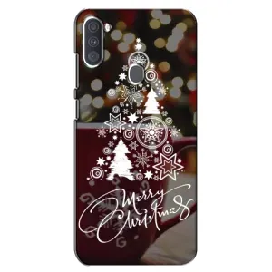 Різдвяні Чохли для Samsung Galaxy A11 (A115) (VPrint) (Ялинка яскрава)