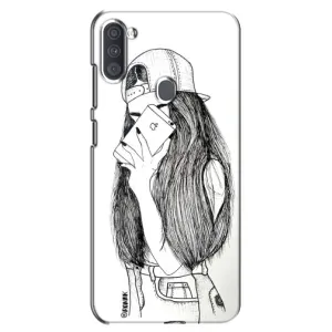 Чохол з друком для Samsung Galaxy A11 (A115) - (Мода) (AlphaPrint) (Фото дівчини)