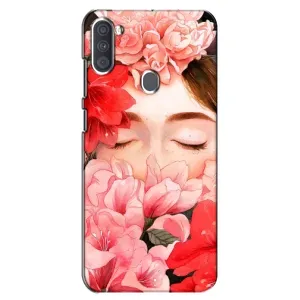 Чехлы (ART) Цветы на Samsung Galaxy A11 (A115) (VPrint) (Очі в квітах)