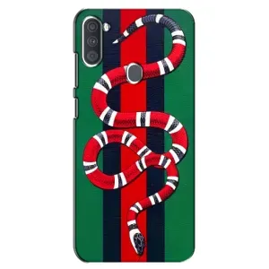 Чехлы ГУЧЧИ для Самсунг А11 (AlphaPrint) (Gucci змия)