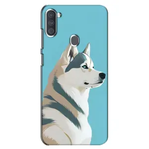 Чохол з Хаскі Samsung Galaxy A11 (A115) - (AlphaPrint) (Хаскі арт)
