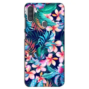 Чохол для Samsung Galaxy A11 (А115) - з принтом (Дизайнерські) (AlphaPrint) (Мальовничі квіти)