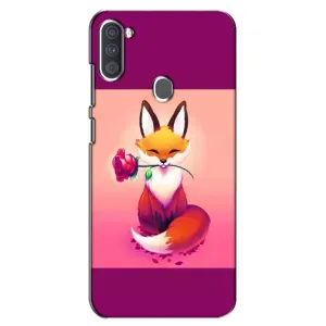 Чохли з картинкою Лисичка для Samsung Galaxy A11 (A115) (VPrint) (Лиса з трояндою)