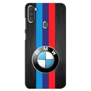 Чехол для Самсунг А11 - с принтом БМВ (AlphaPrint) (Лого BMW)