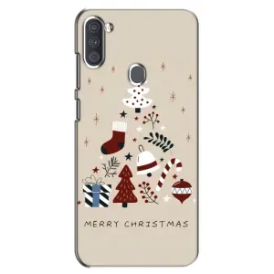 Різдвяні Чохли для Samsung Galaxy A11 (A115) (VPrint) (Merry Christmas)