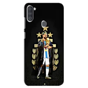 Чехлы для Samsung Galaxy A11 (A115) (Leo чемпион) (AlphaPrint) (Месси Король)