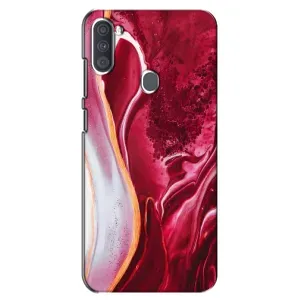 Чохол для Samsung Galaxy A11 (А115) - з принтом (Дизайнерські) (AlphaPrint) (Мрамор червоний)