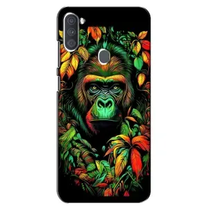 Чохол з Мавпами Samsung Galaxy A11 (A115) - (AlphaPrint) (Мавпа в квітах)
